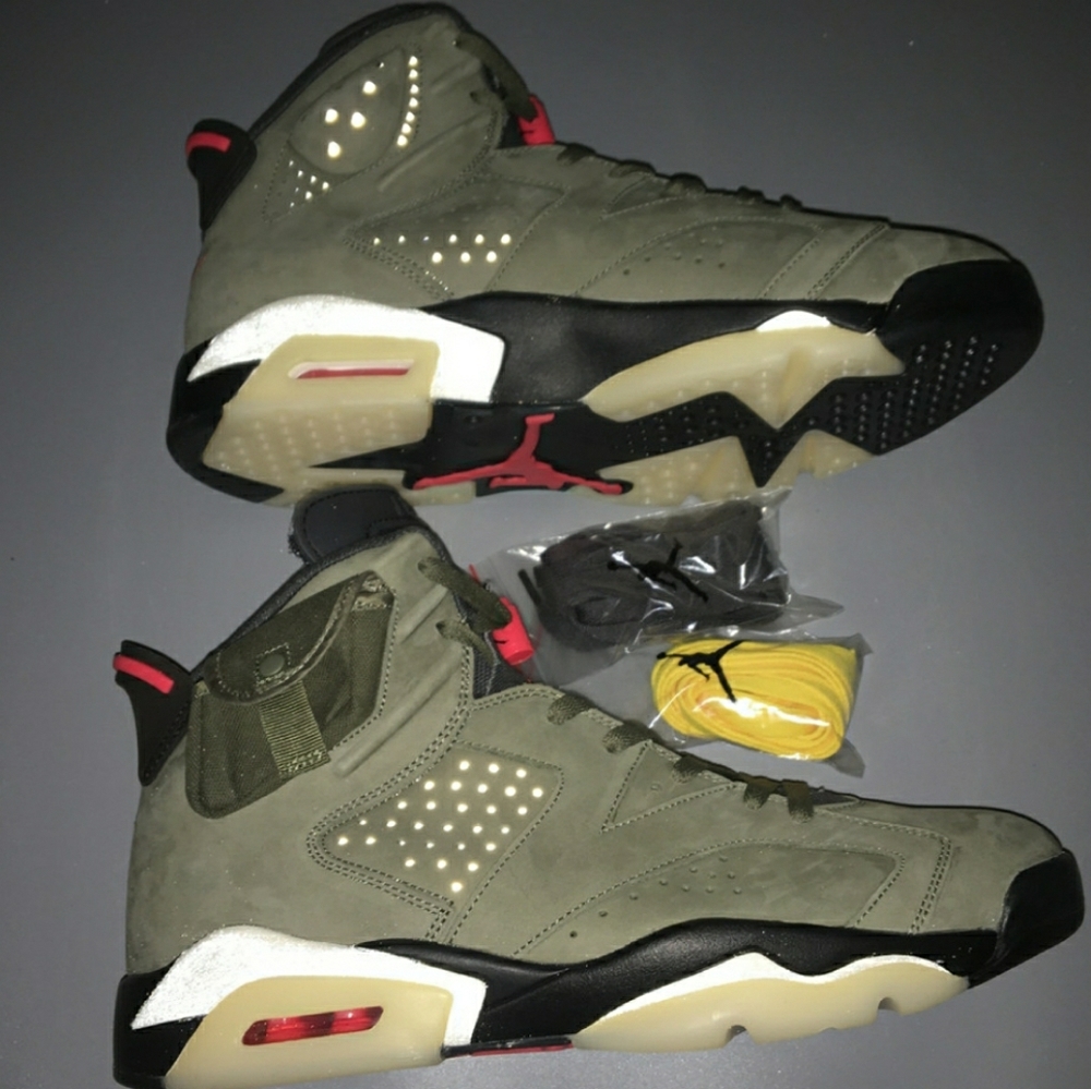 Airjodan 6 Travis scott Olive green